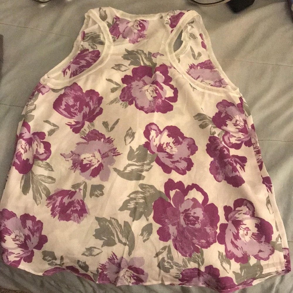 Floral Razor back Tank - Picture 2 of 2